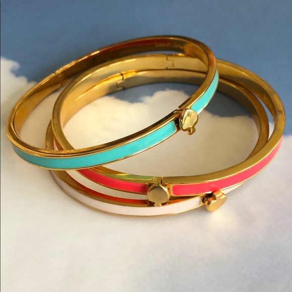 Kate Spade Thin Enamel Bangles - Picture 6 of 10